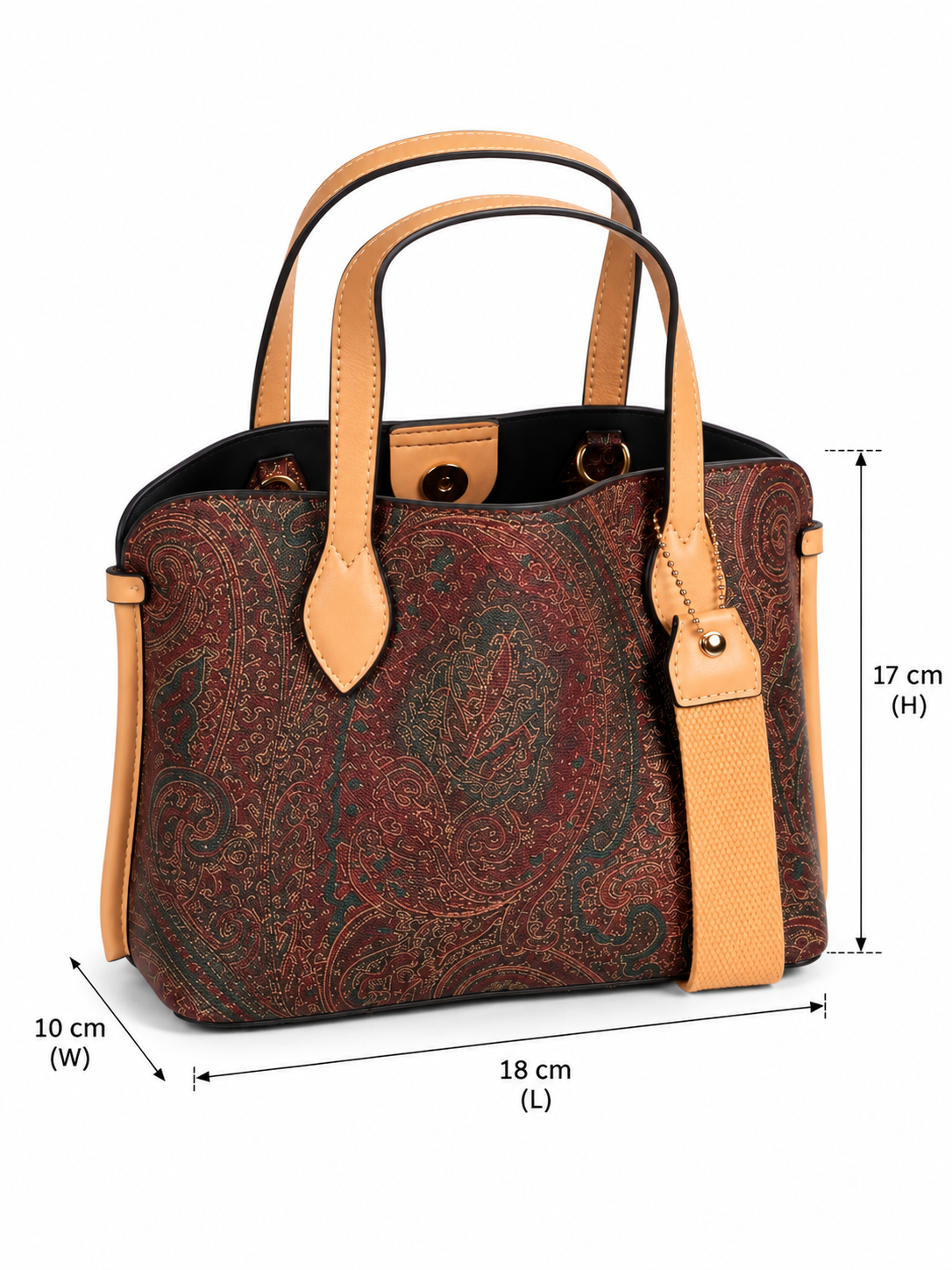 Aurelia Heritage Paisley Structured Tote Bag