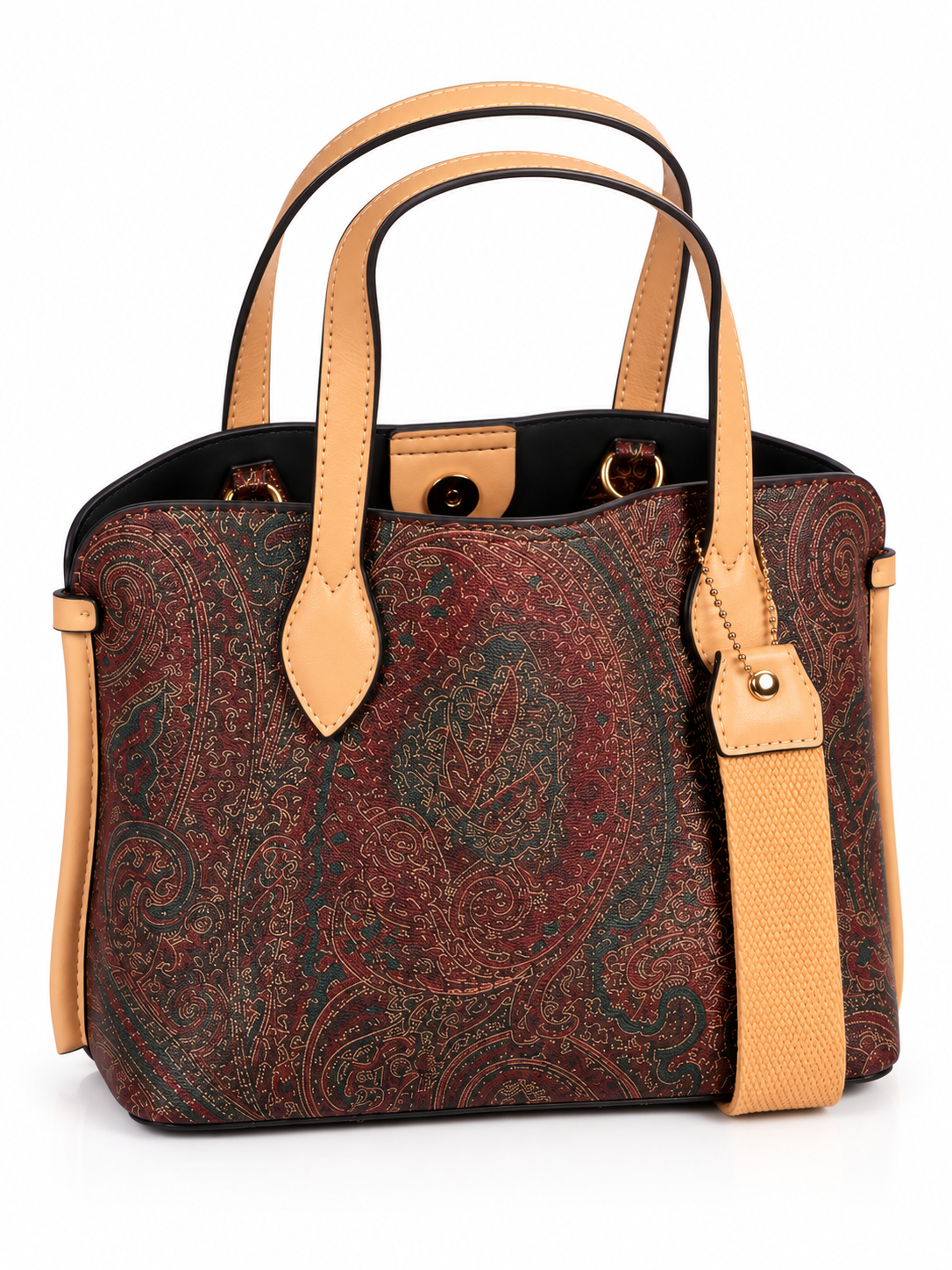 Aurelia Heritage Paisley Structured Tote Bag