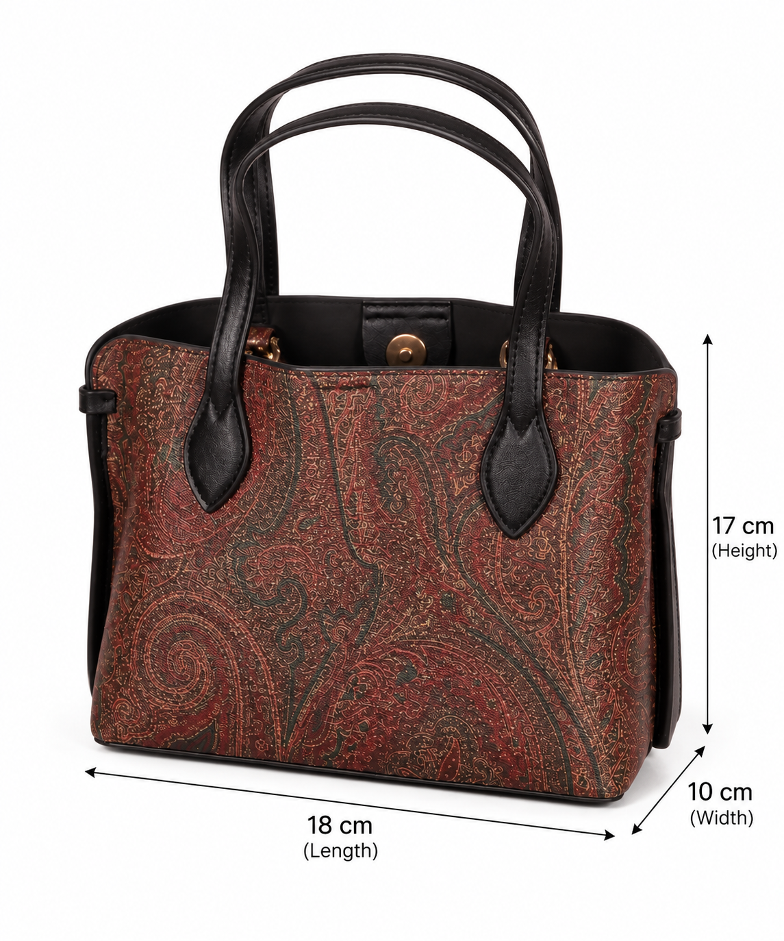 Aurelia Heritage Paisley Structured Tote Bag