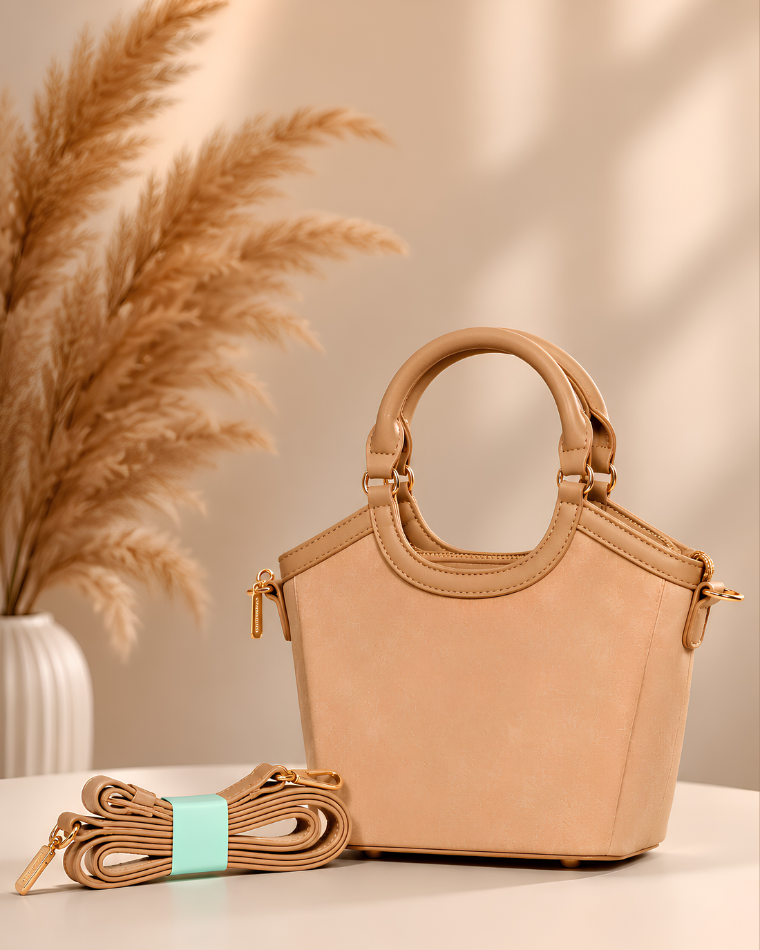 Elara Mini Structured Top-Handle Bag