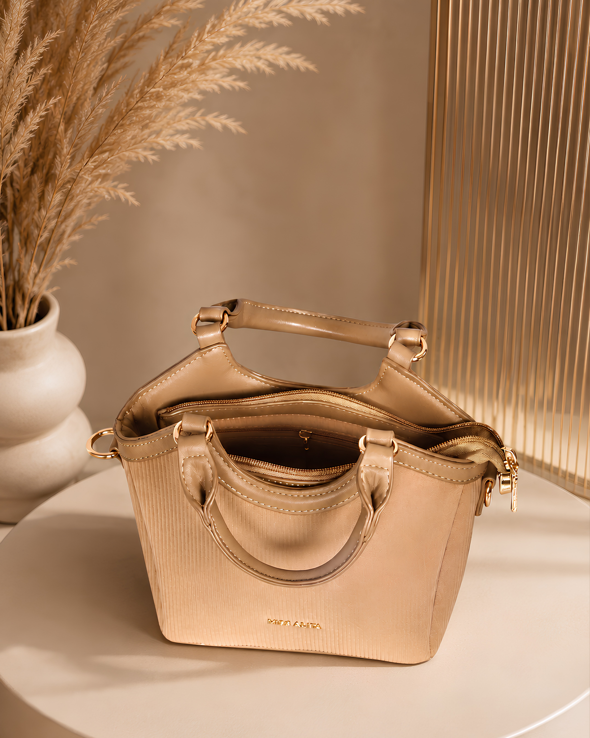 Elara Mini Structured Top-Handle Bag