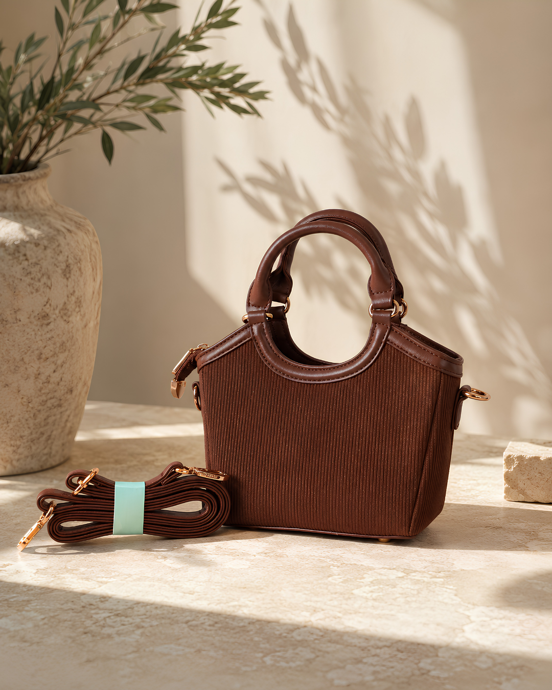 Elara Mini Structured Top-Handle Bag