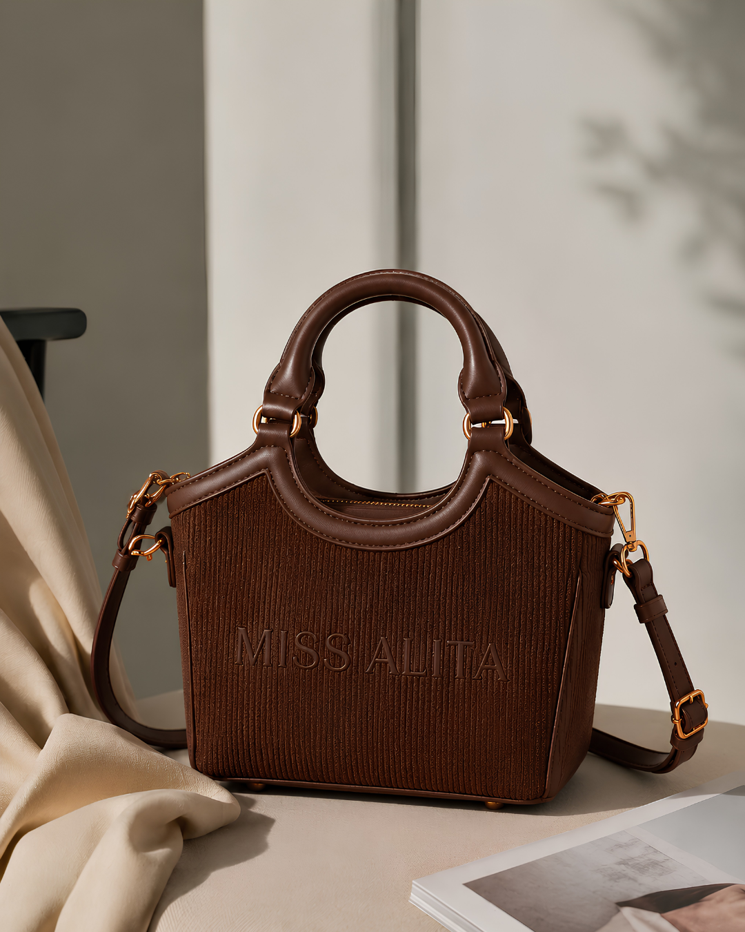 Elara Mini Structured Top-Handle Bag