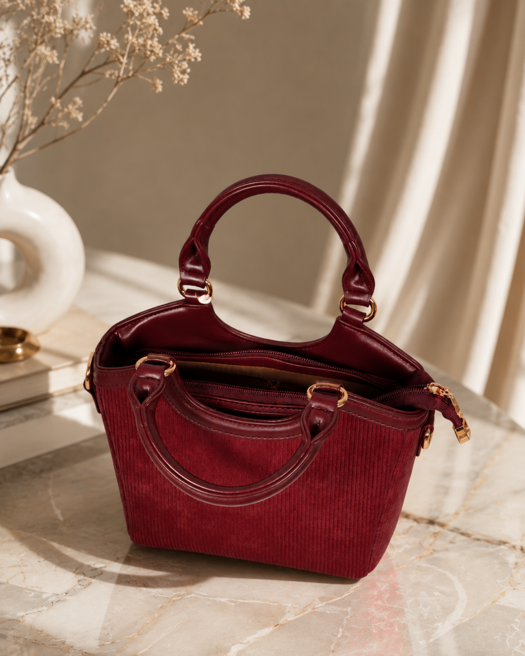 Elara Mini Structured Top-Handle Bag