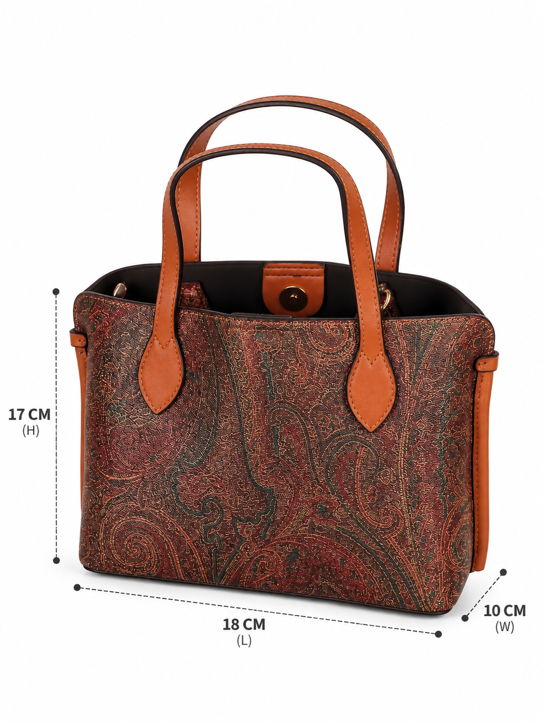 Aurelia Heritage Paisley Structured Tote Bag