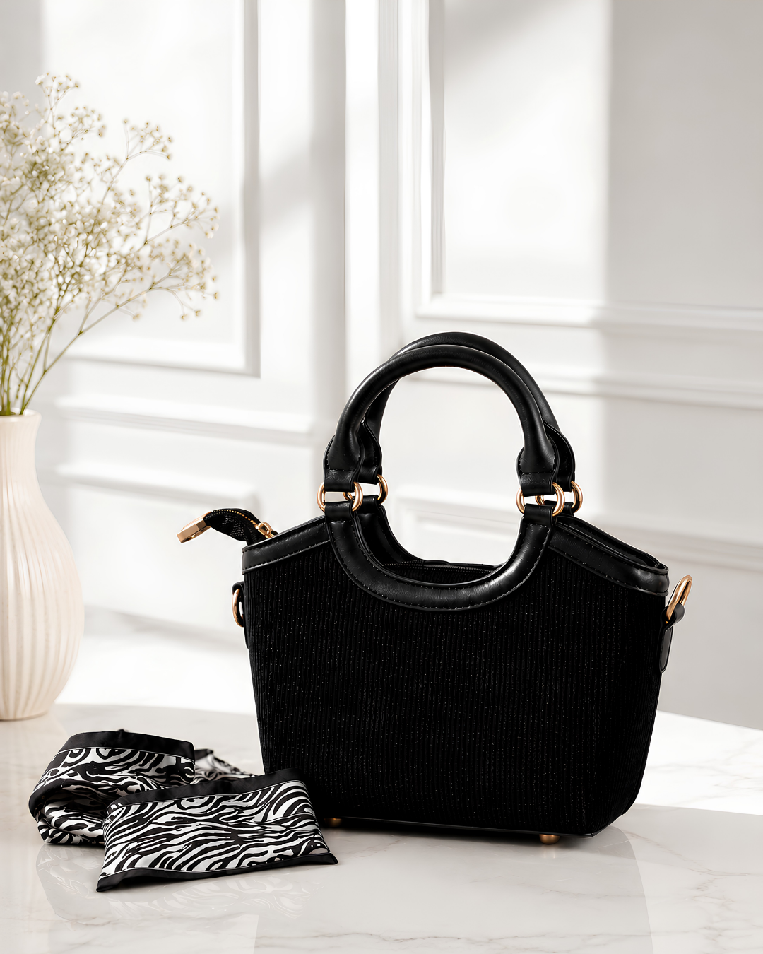 Elara Mini Structured Top-Handle Bag