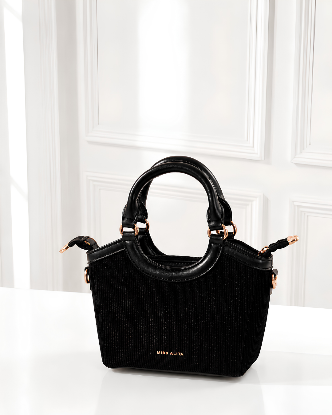 Elara Mini Structured Top-Handle Bag