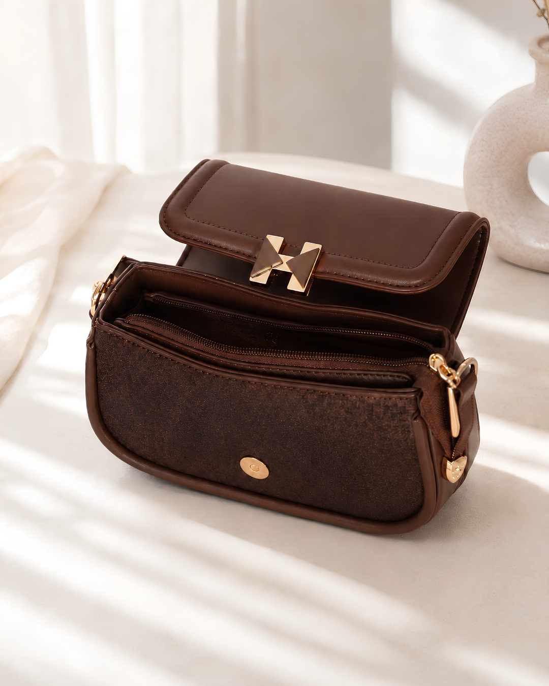 Aurelia Classic Flap Crossbody Shoulder Bag