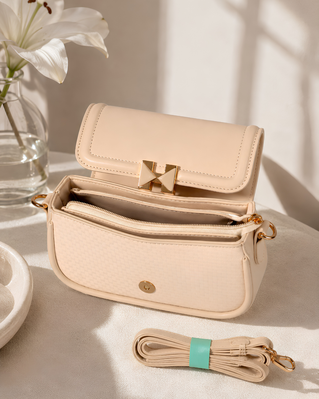 Aurelia Classic Flap Crossbody Shoulder Bag