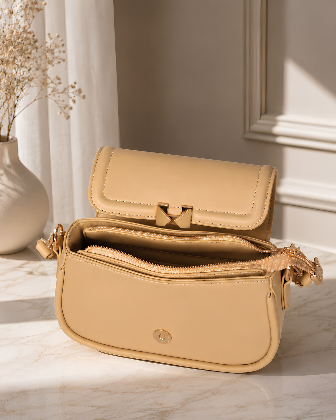 Aurelia Classic Flap Crossbody Shoulder Bag