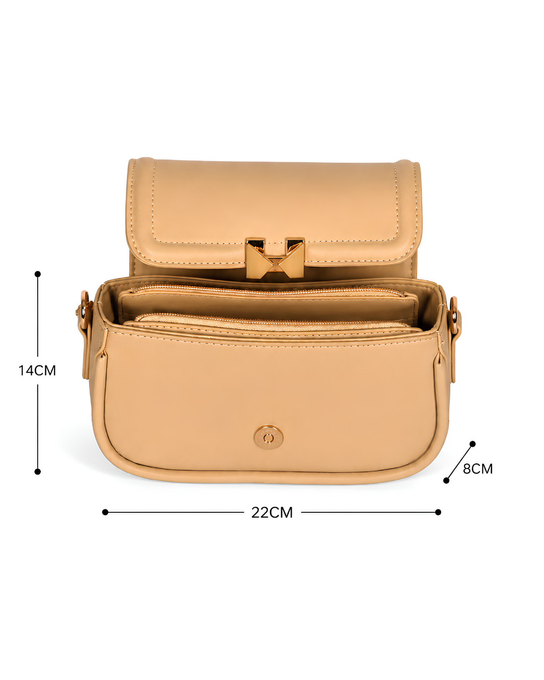 Aurelia Classic Flap Crossbody Shoulder Bag