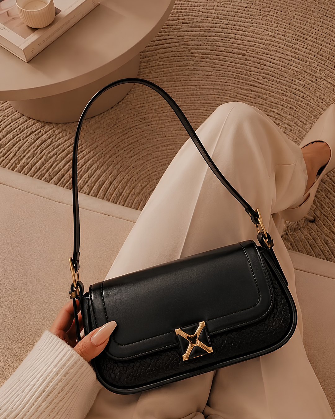 Aurelia Classic Flap Crossbody Shoulder Bag