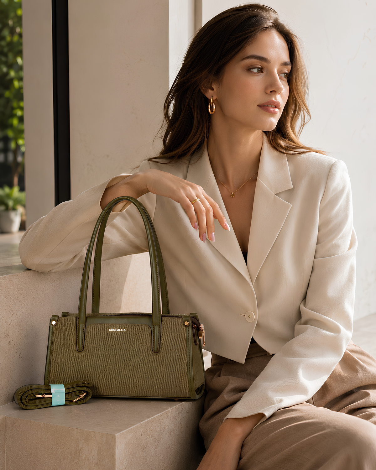 Aveline Everyday Structured Tote Bag