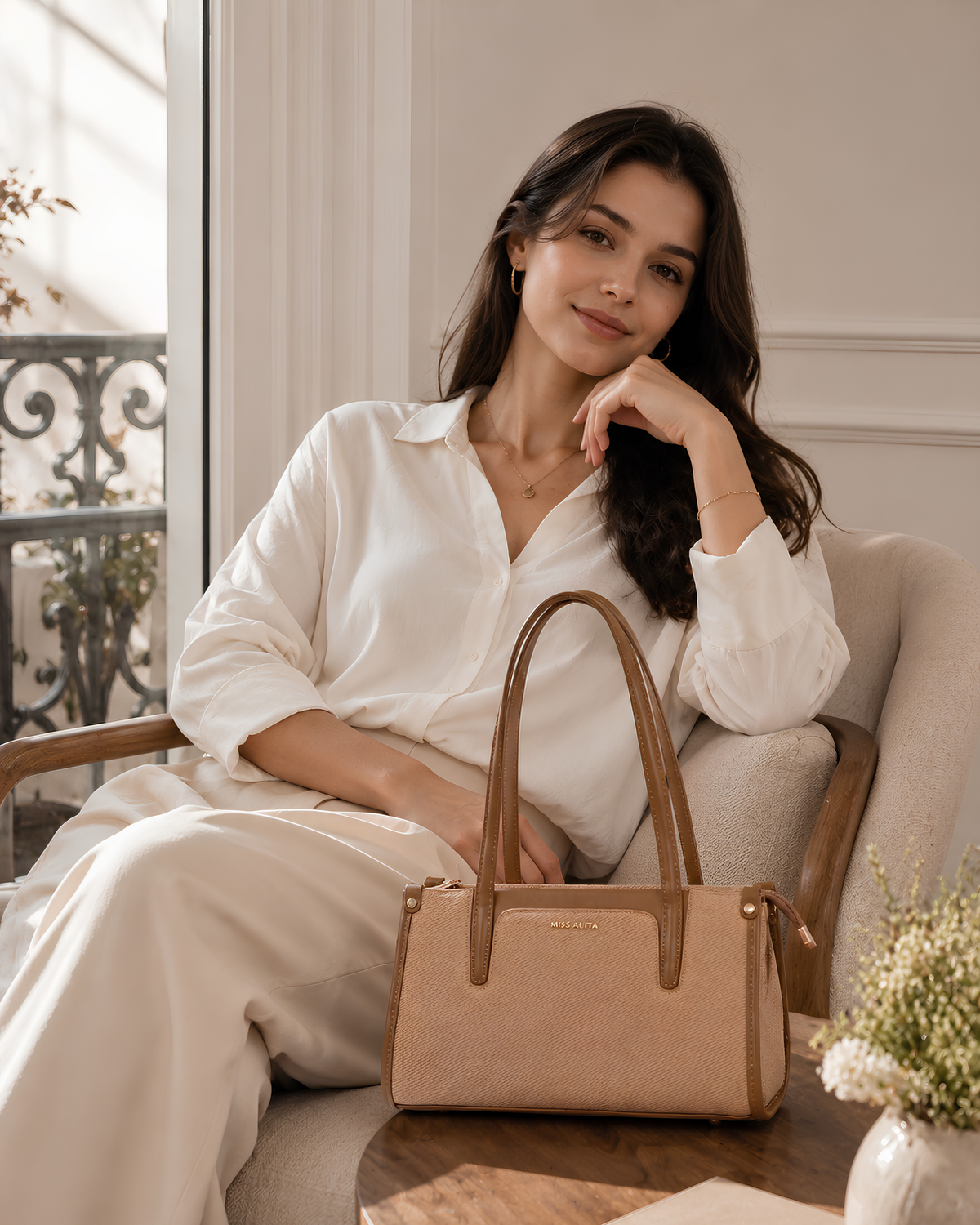 Aveline Everyday Structured Tote Bag