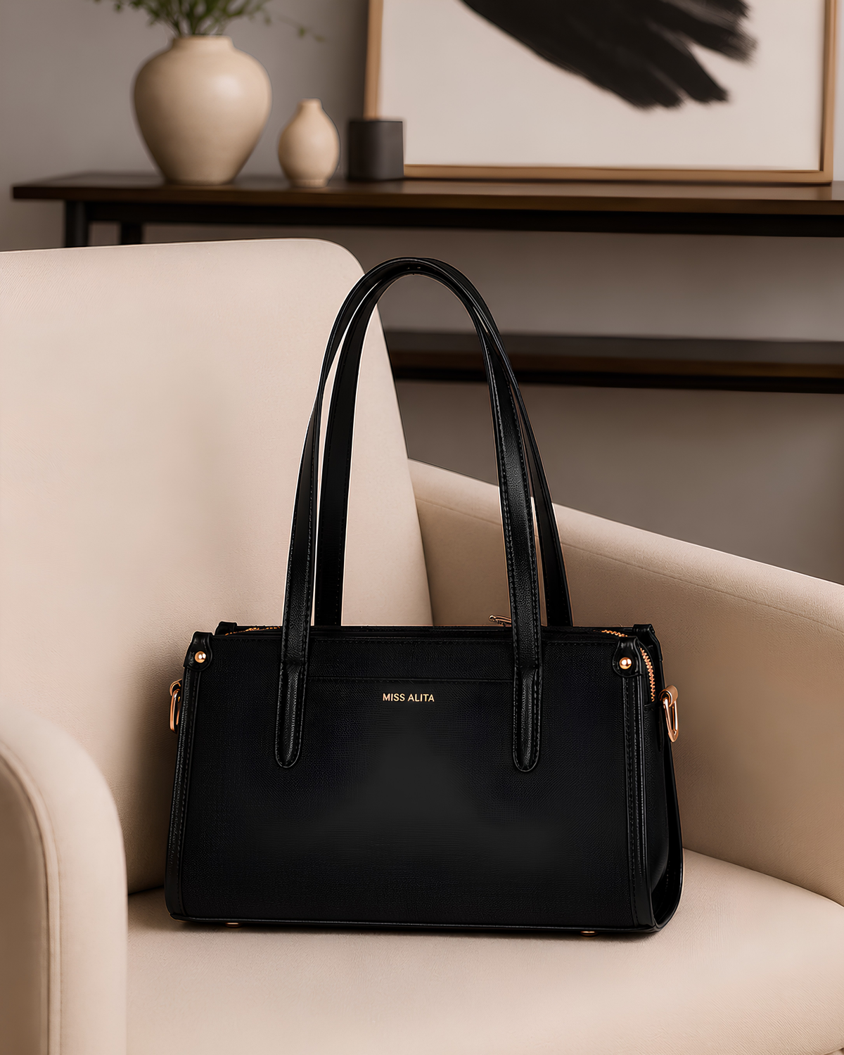 Aveline Everyday Structured Tote Bag