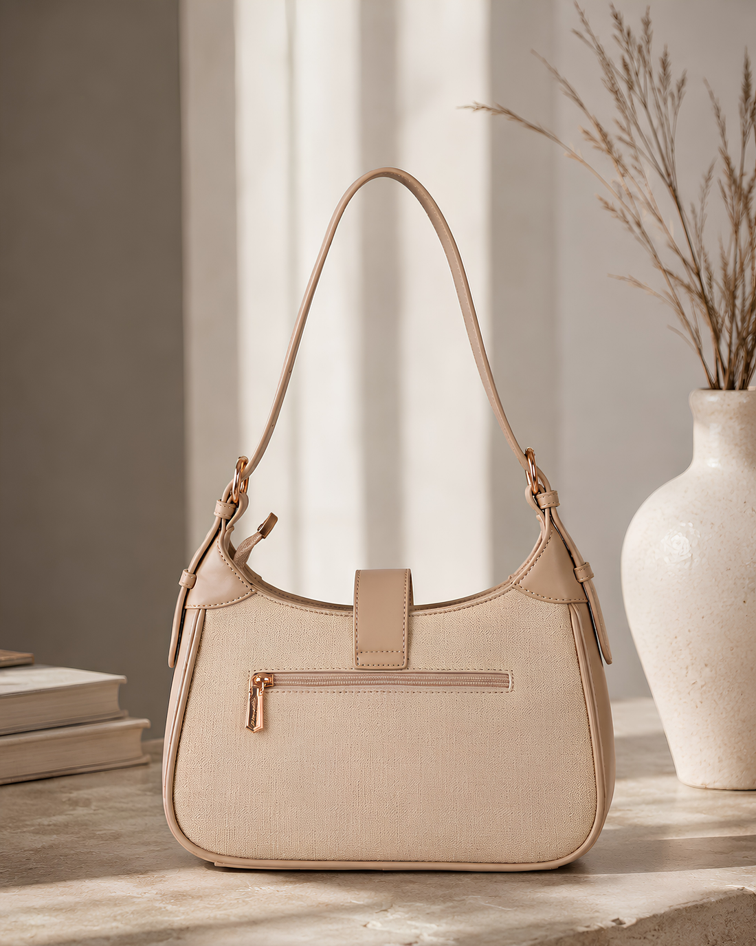 Serena Minimal Hobo Shoulder Bag