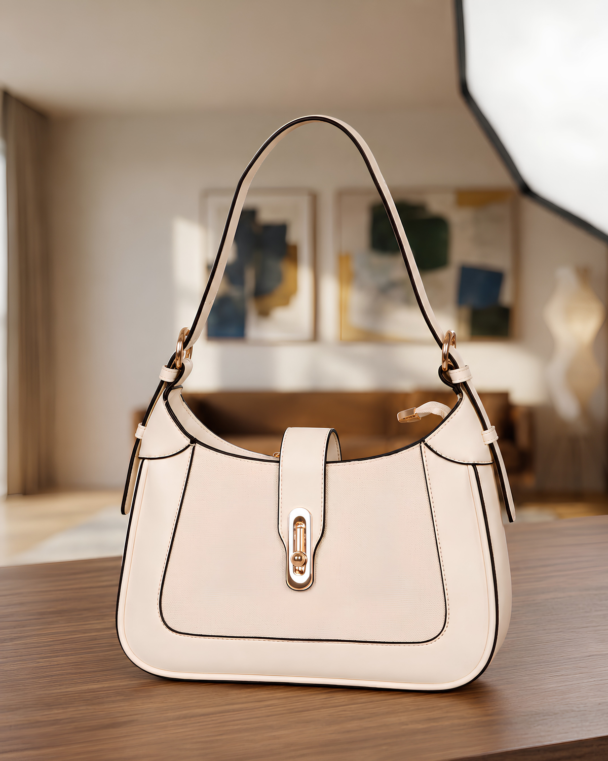Serena Minimal Hobo Shoulder Bag