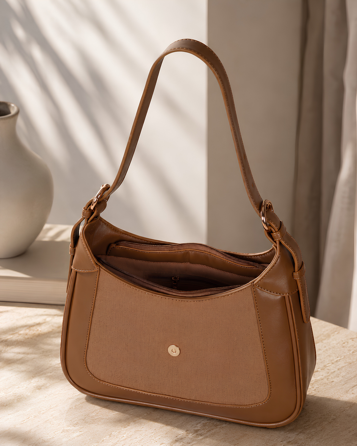 Serena Minimal Hobo Shoulder Bag