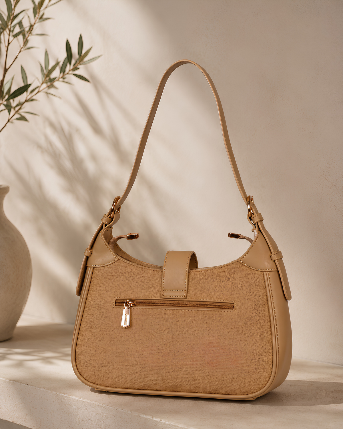 Serena Minimal Hobo Shoulder Bag