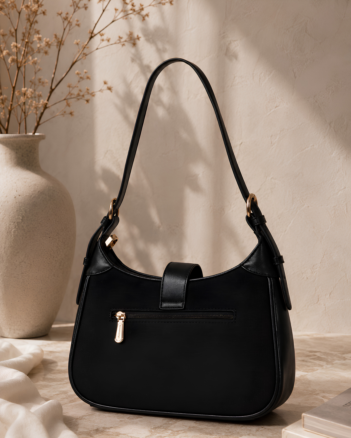 Serena Minimal Hobo Shoulder Bag