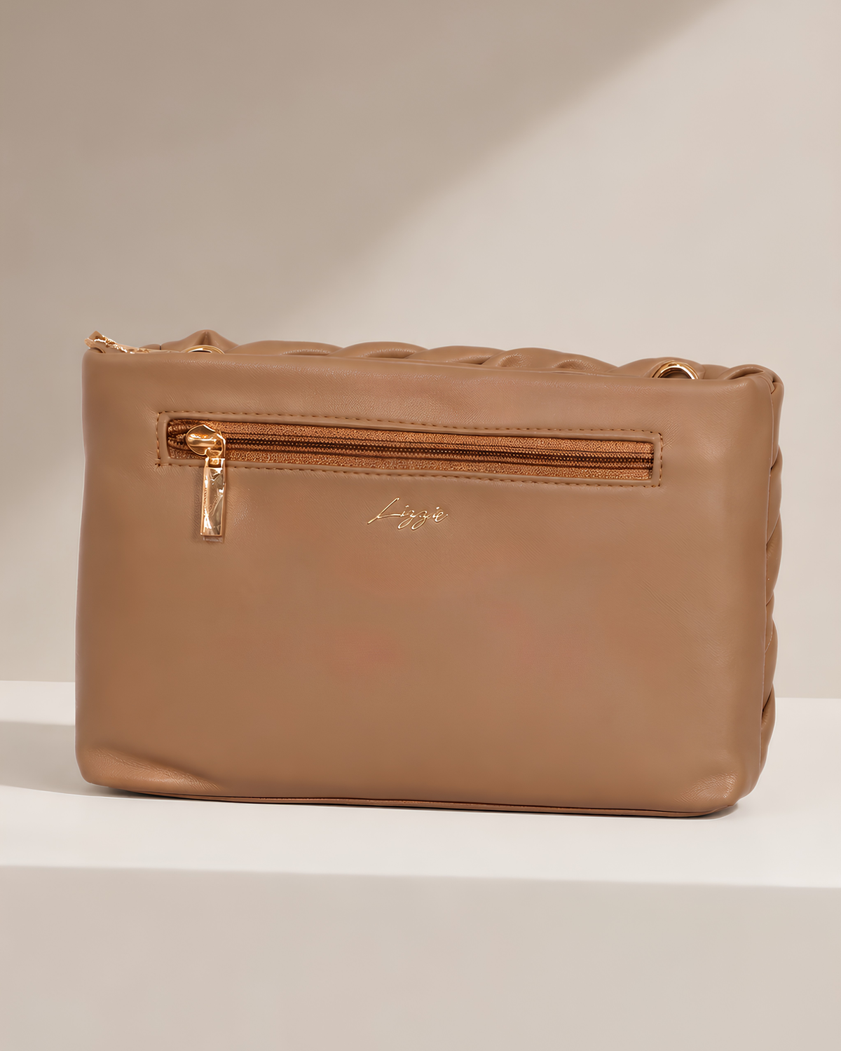 Elara Sculpted Weave Shoulder Bag