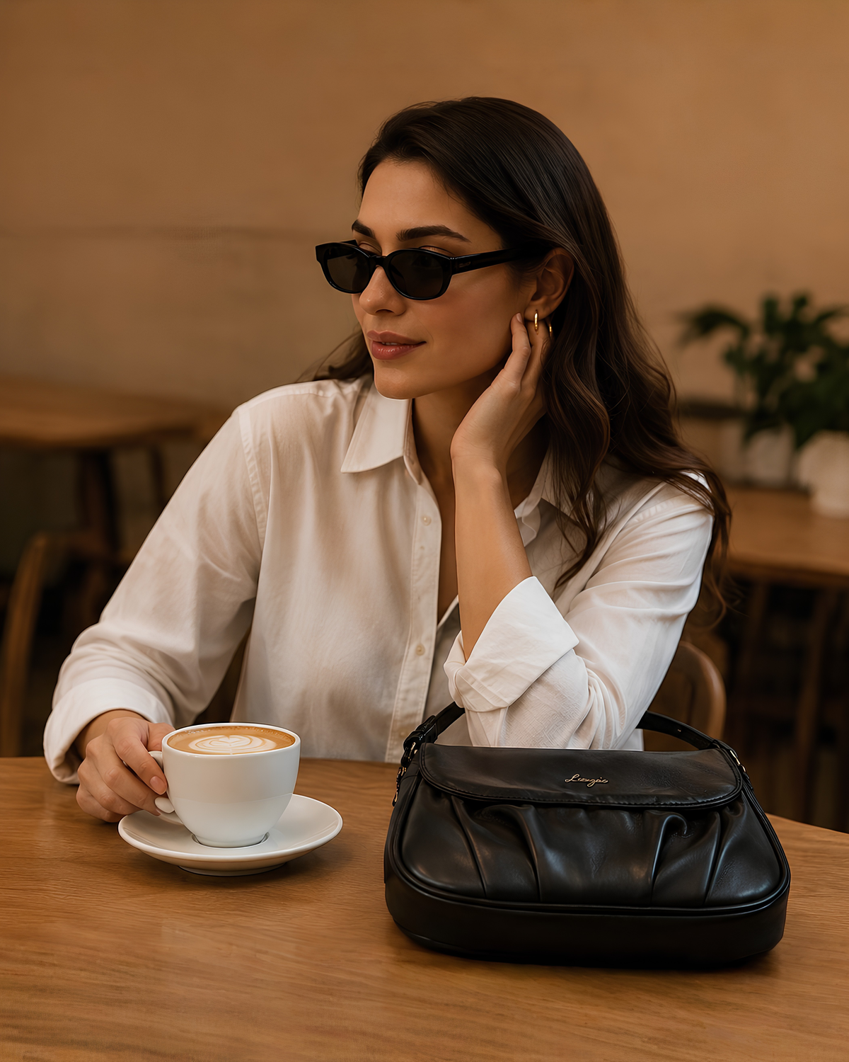 Livia Soft Fold Shoulder Bag