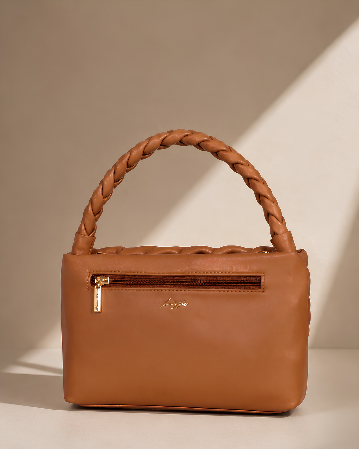 Elara Sculpted Weave Shoulder Bag