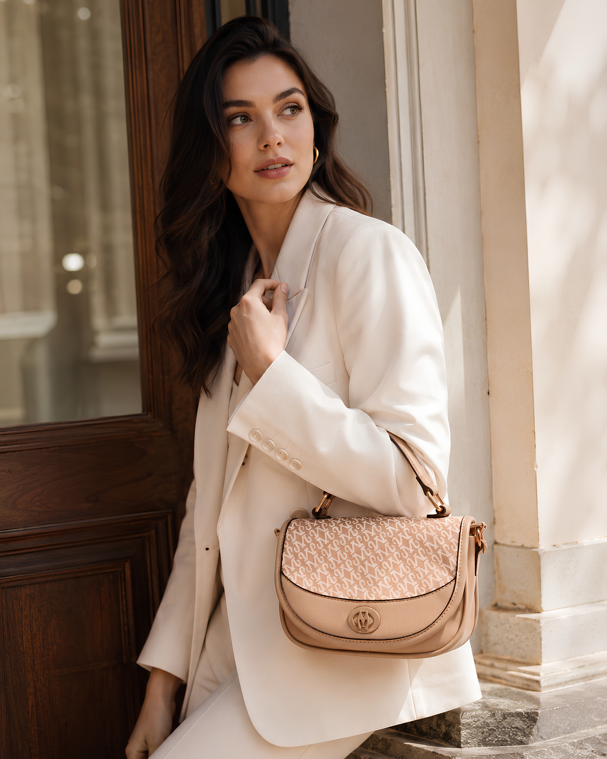 Mila Signature Flap Shoulder Bag