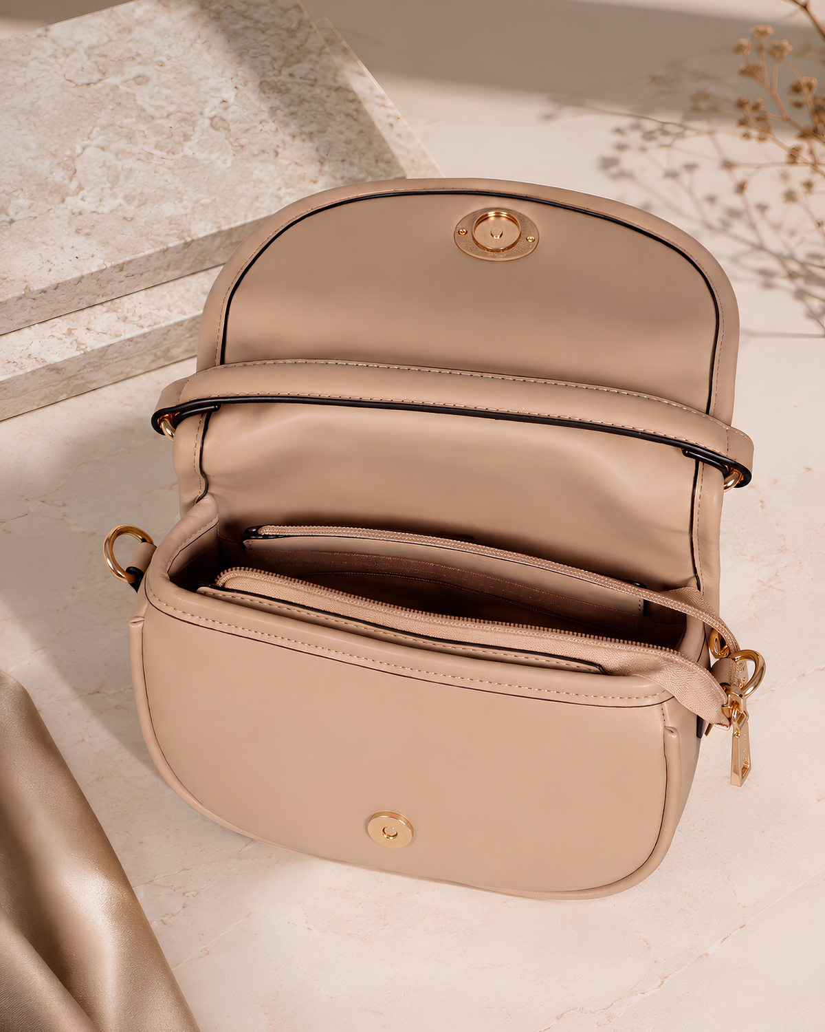 Mila Signature Flap Shoulder Bag