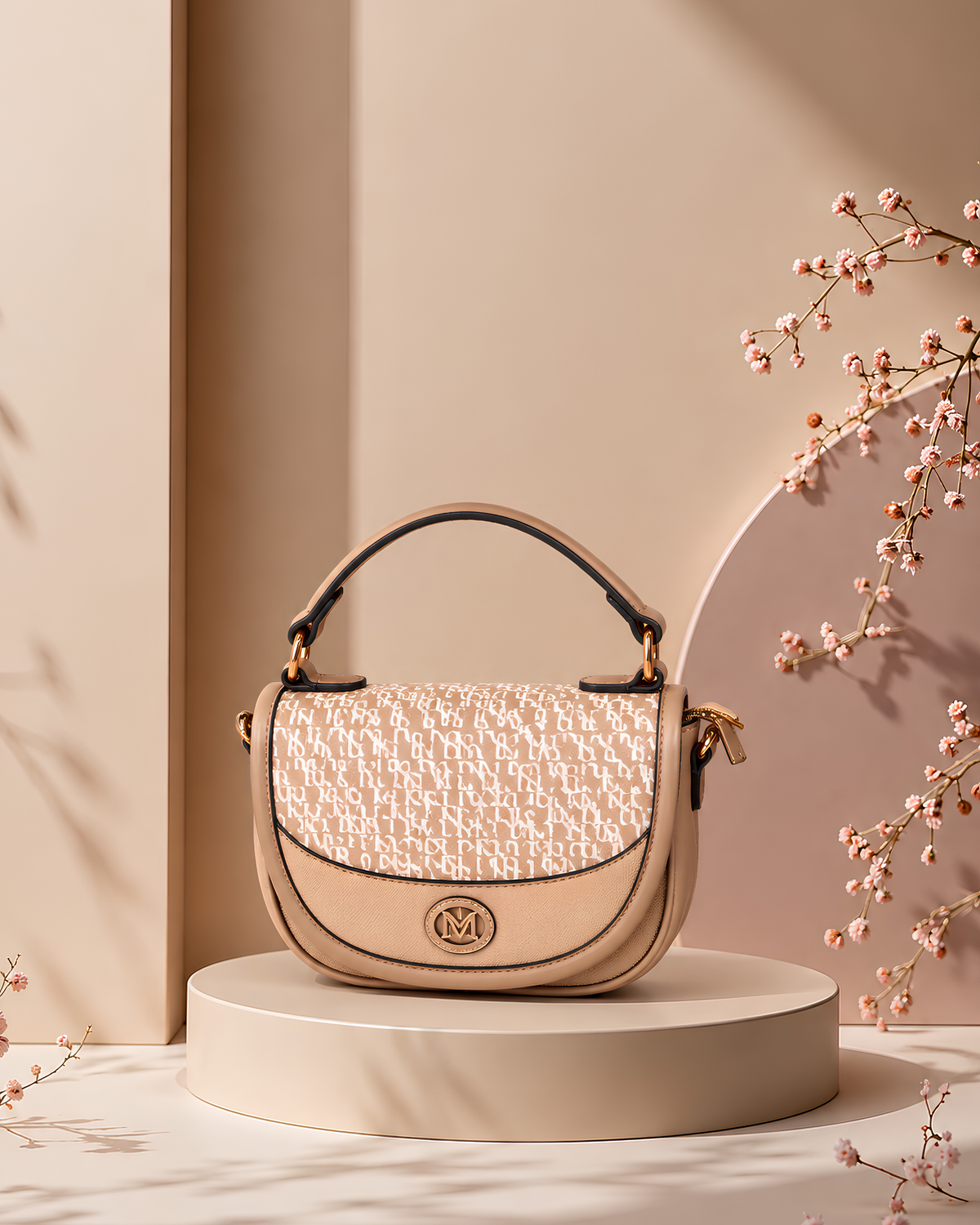 Mila Signature Flap Shoulder Bag