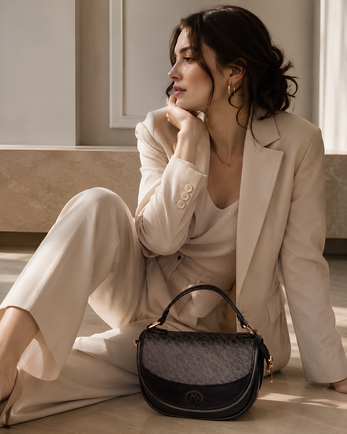 Mila Signature Flap Shoulder Bag