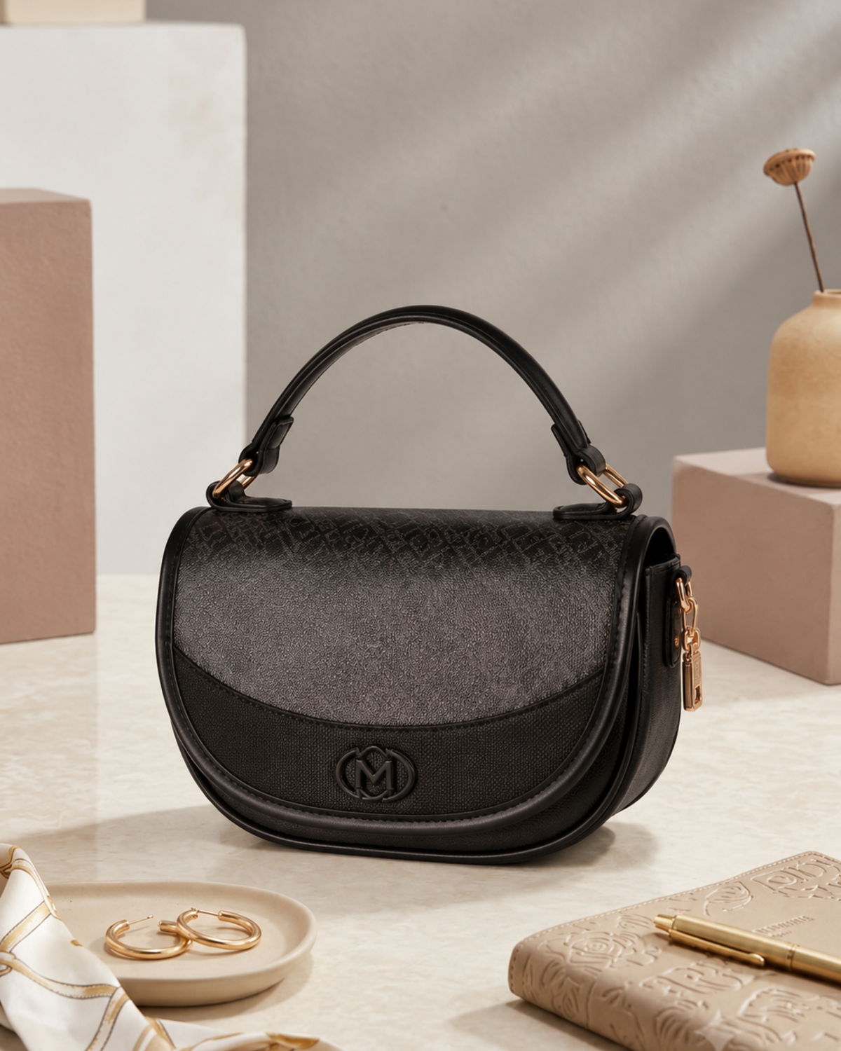 Mila Signature Flap Shoulder Bag