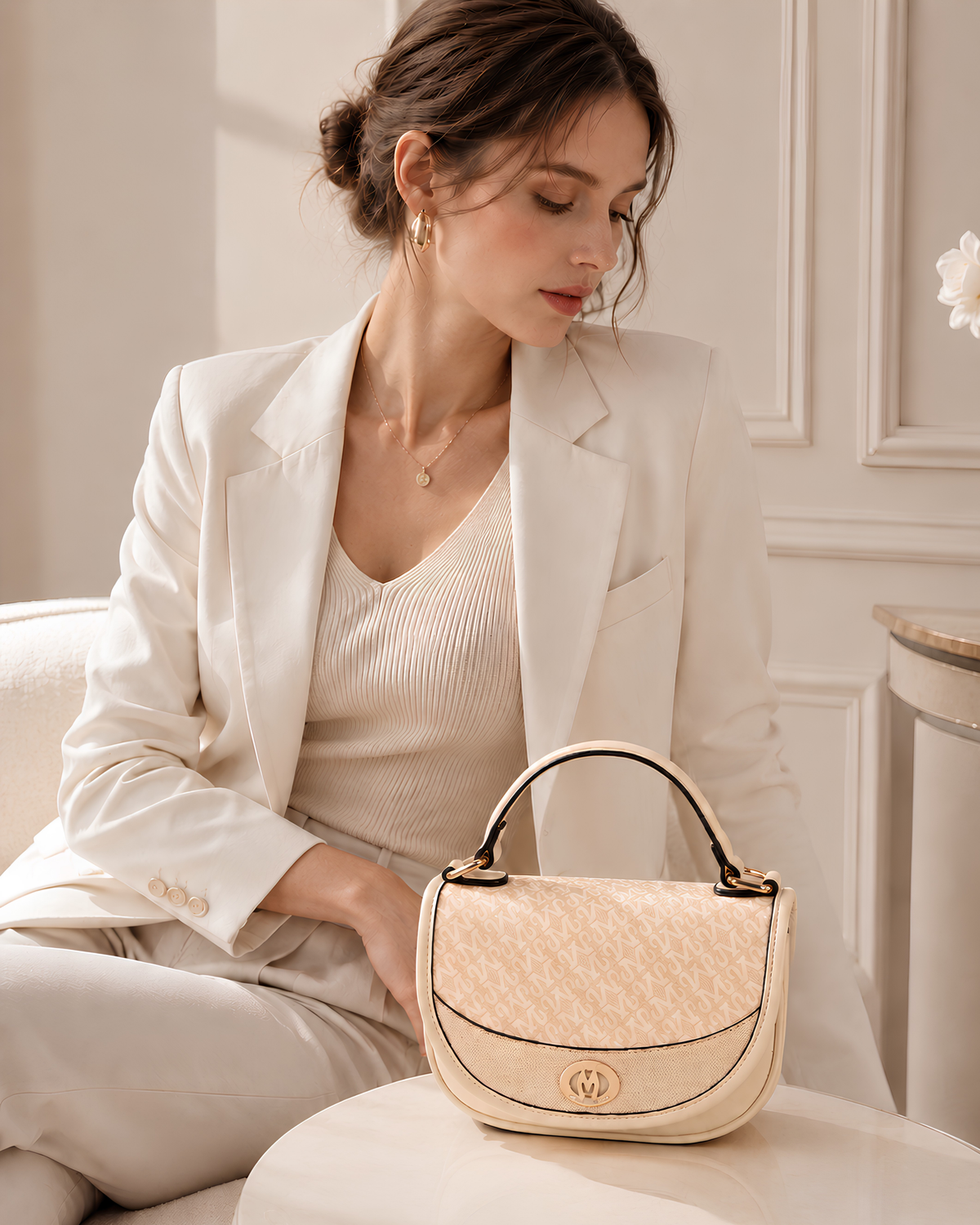 Mila Signature Flap Shoulder Bag