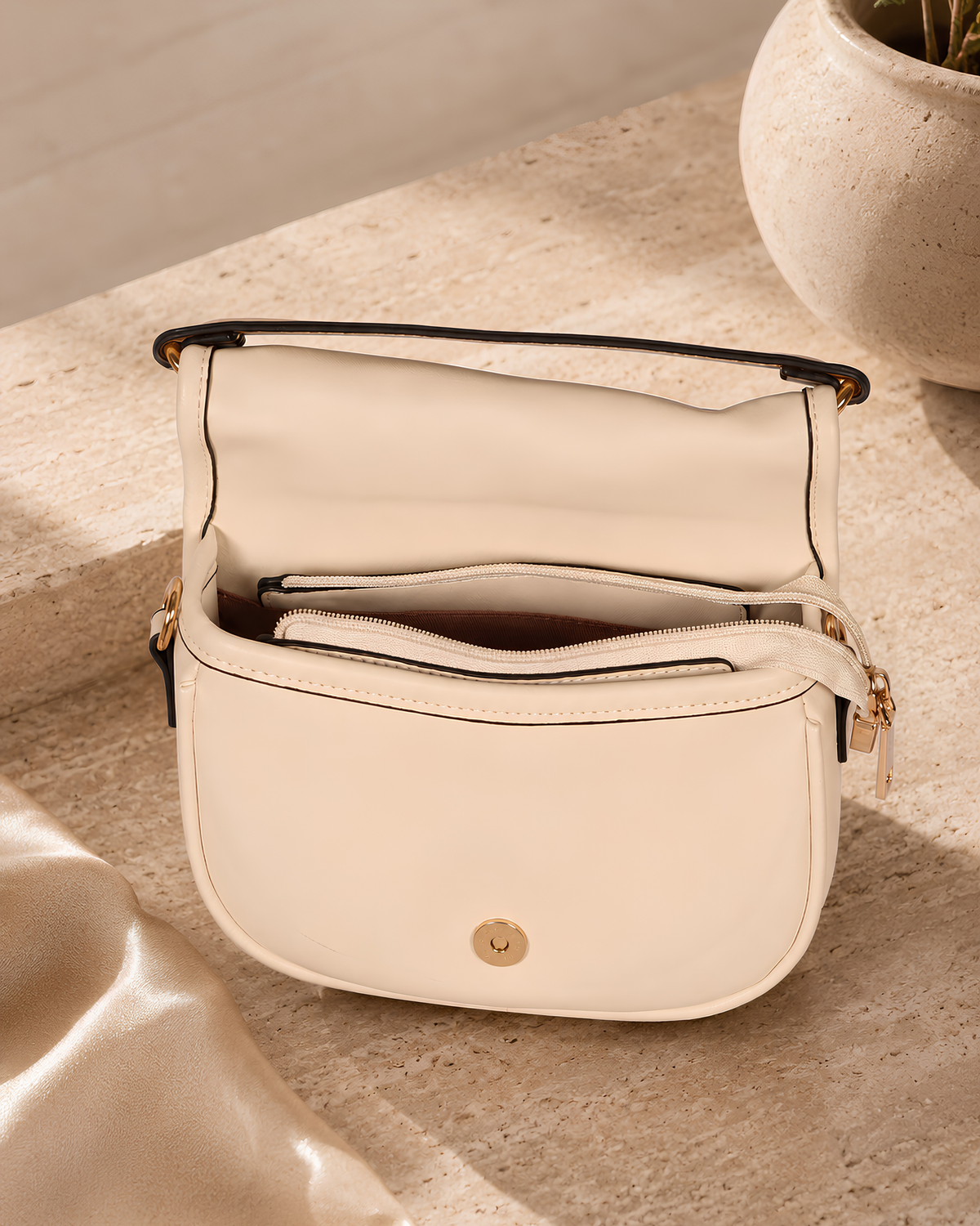 Mila Signature Flap Shoulder Bag