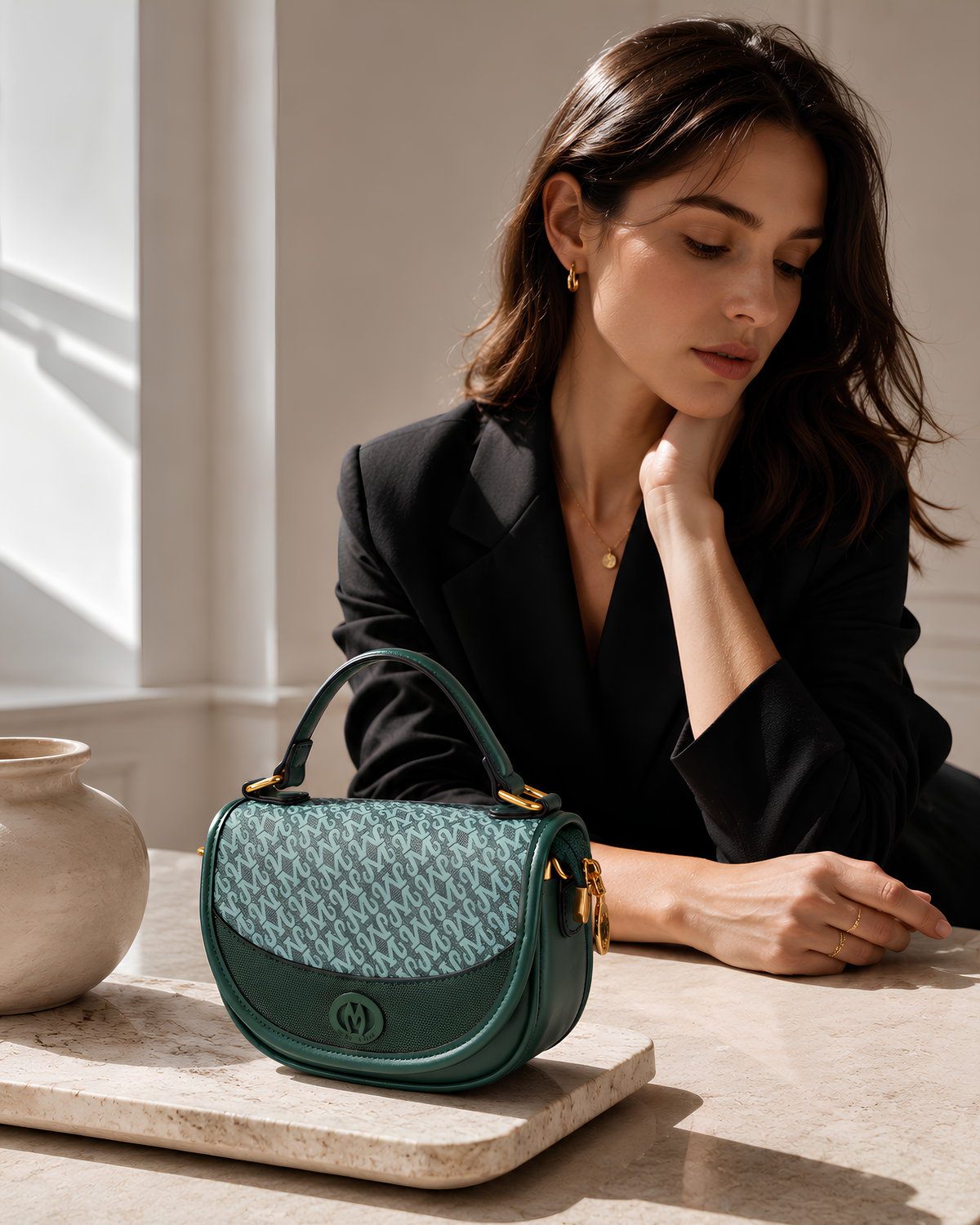 Mila Signature Flap Shoulder Bag