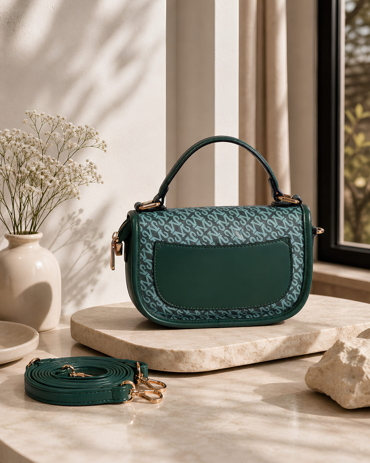 Mila Signature Flap Shoulder Bag