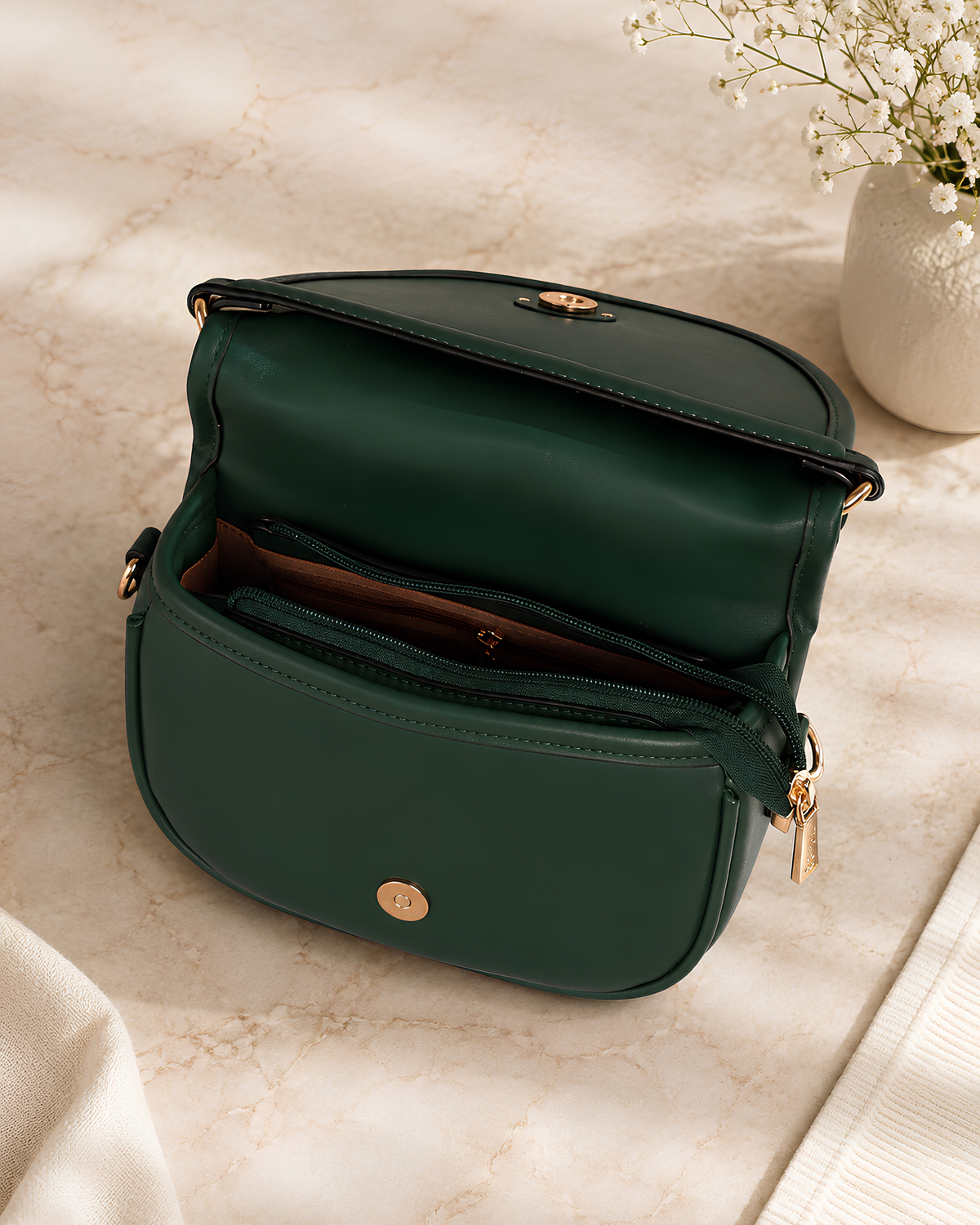 Mila Signature Flap Shoulder Bag