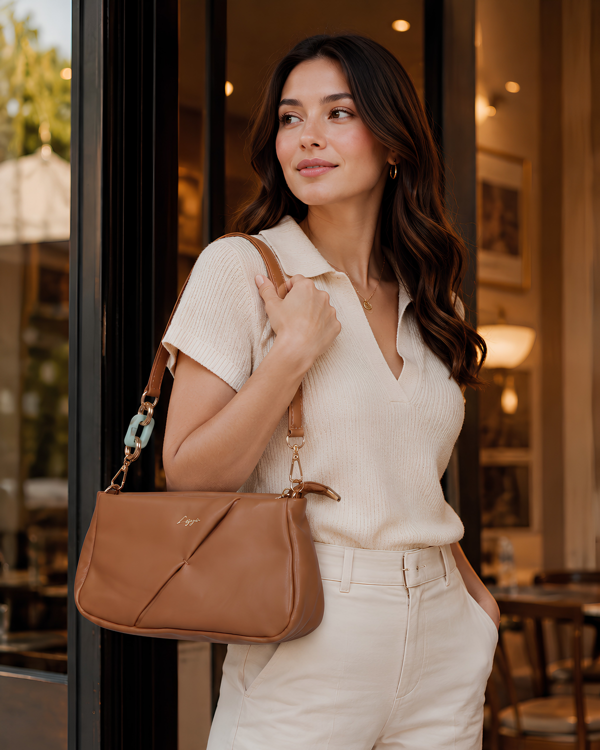 Aveline Sculpted Fold Shoulder Bag