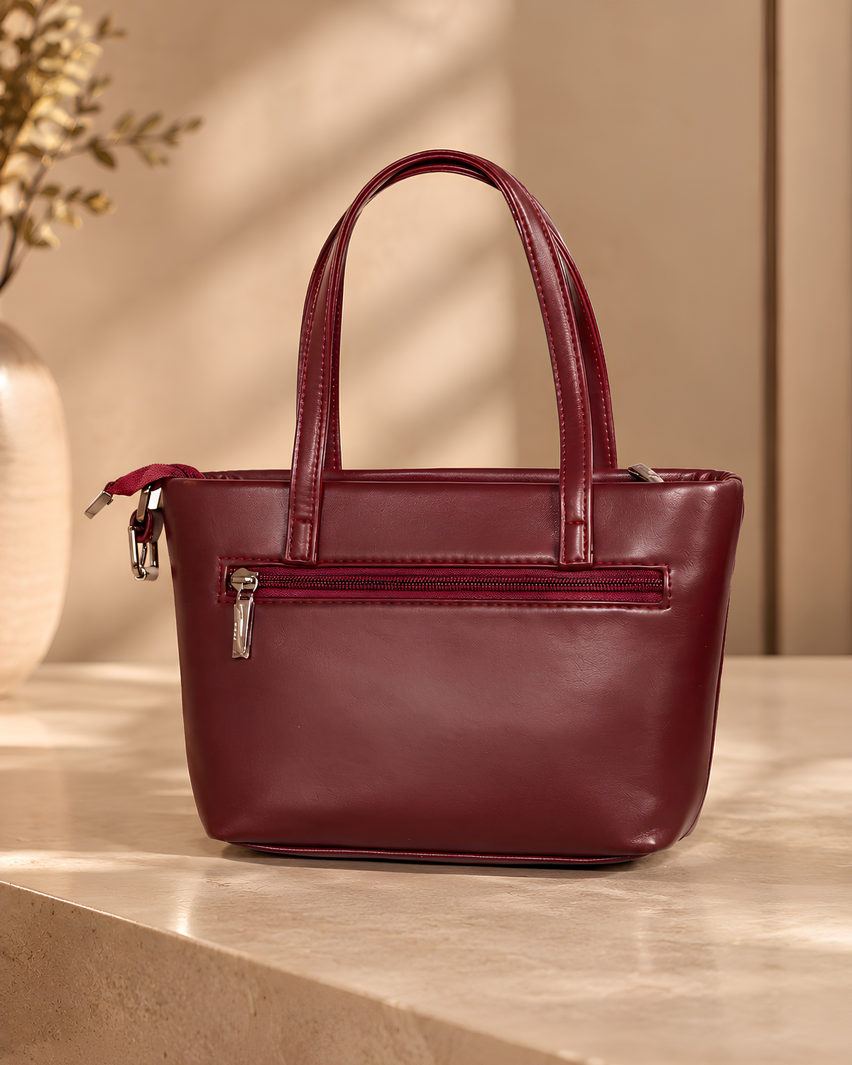 Sophia Burgundy Envelope Shoulder & Tote Bag
