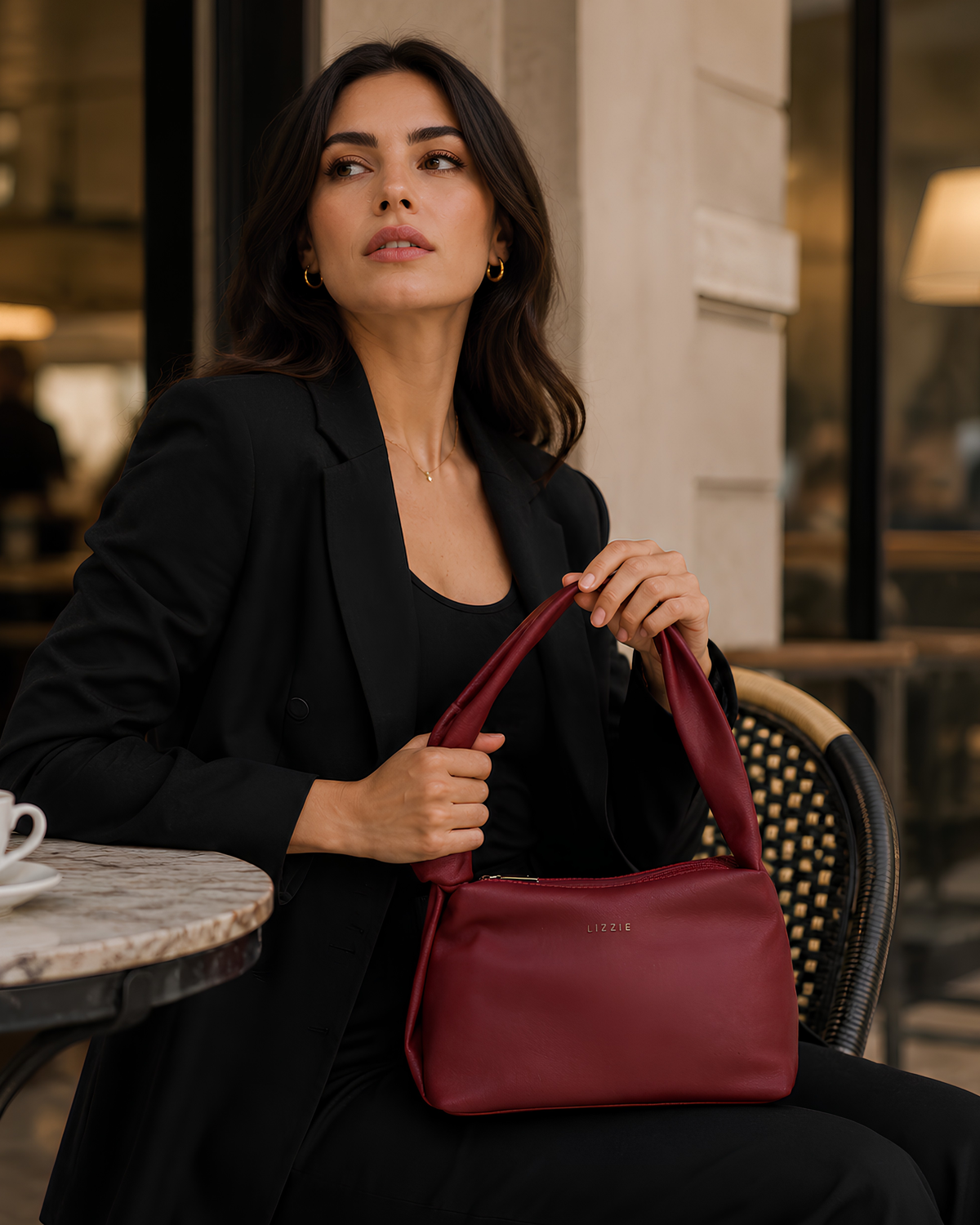 Serena Knot Handle Shoulder Bag