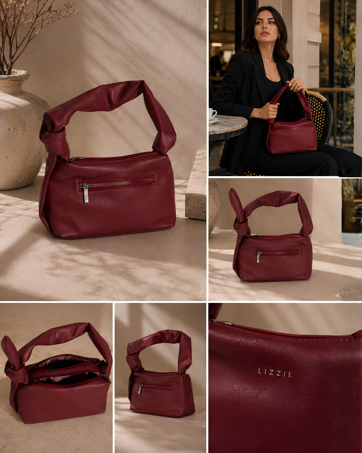 Serena Knot Handle Shoulder Bag