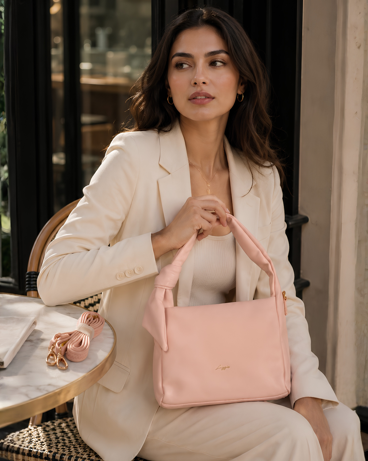 Serena Knot Handle Shoulder Bag