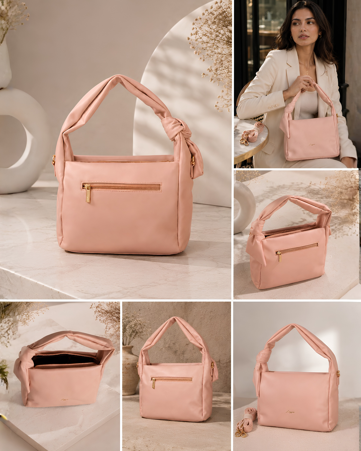 Serena Knot Handle Shoulder Bag