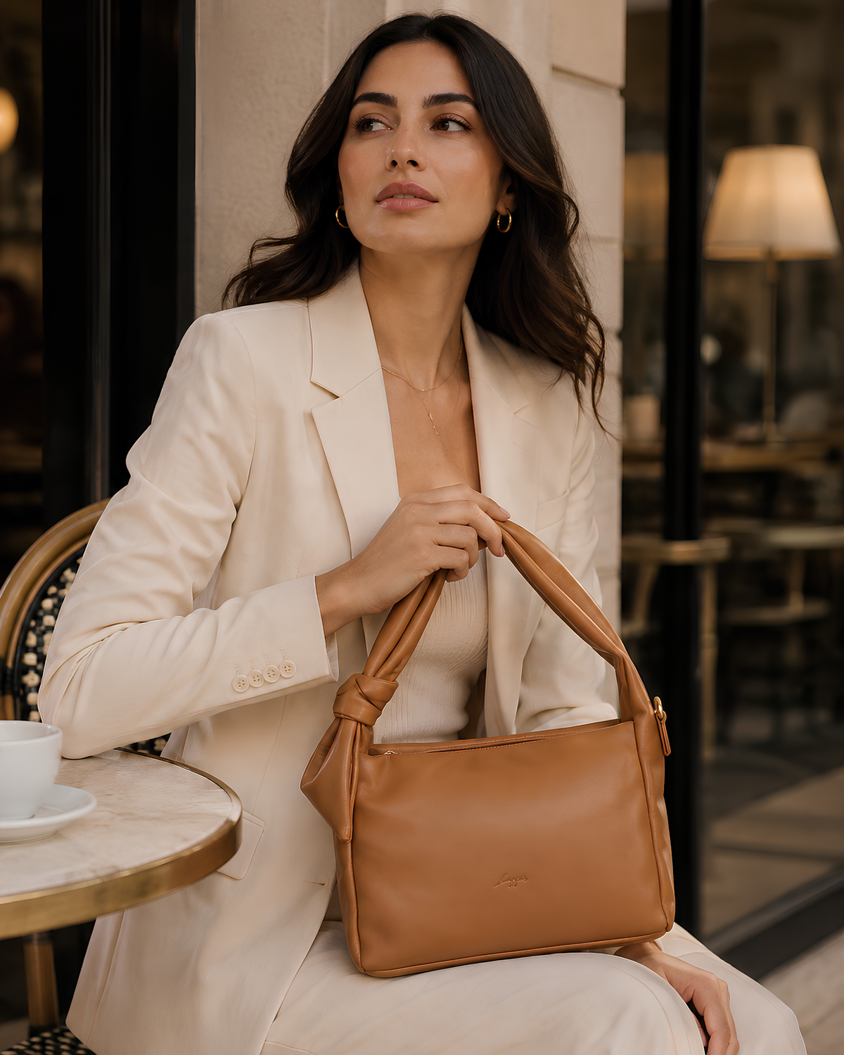 Serena Knot Handle Shoulder Bag
