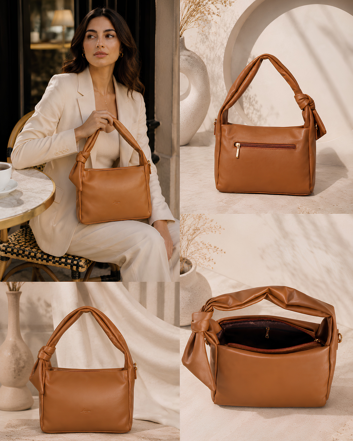 Serena Knot Handle Shoulder Bag